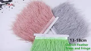 8-10cm | 10-15cm | 13-18cm Fluffy and Soft Ostrich Feather Fringe Trims for DIY Sewing Crafts