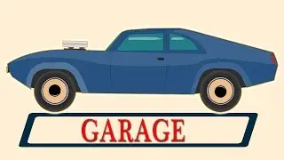 Muscle car | Car Repair Garage Video For Kids