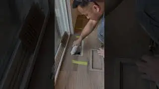How to install VINYL flush vent #diy #flooring