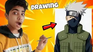 I DRAW Realistic KAKASHI ANIME DRAWING 😱 and pencil sketch | MRNIKKU 