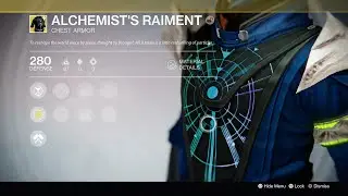 Destiny Taken King Exotic Chest Alchemist's Raiment