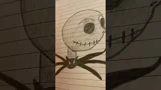 Drawing of (Jack Skeleton) @DisneyMusicVEVO @Disney @disneychannelanimation