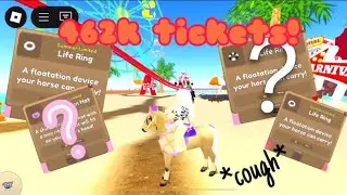 Turning in 462k summer carnival tickets! | Wild Horse Islands