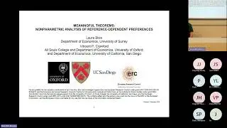 Vincent P. Crawford: Meaningful Theorems: Nonparametric Analysis of Reference-dependent Preferences