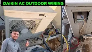 Daikin ac outdoor wiring.ac indoor to outdoor wiring. Split ac outdoor wiring.daikin ac wiring 