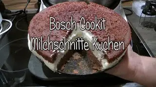 Milchschnitte Kuchen ohne Backofen komplett im Bosch Cookit - Creme - Sahne Mascarpone Creme