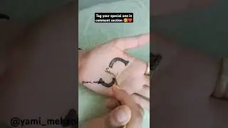 trending viral tap mehandi design🥰Sourabh name mehndi #mehndi #yamimehandi #trend #shorts #9t9arts