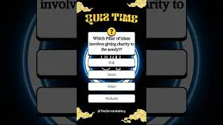 Pause & answer before time runs out ⏳ #IslamicQuiz