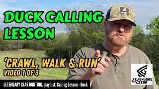 Duck Calling Lesson: 1of3, 'Crawl, Walk & Run' - George Lynch #duckhunting #callinglesson #giveaway