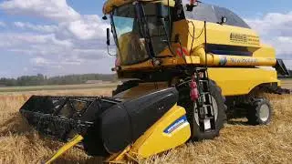 New holland TC5070 rozpoczęcie sezonu  żniwa 2019 jęczmień ozimy