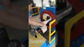 Horizontal wrapping machine packaging aluminum profile and bundles of tube and pipe