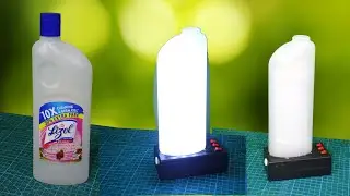 How To Make Rechargeable Table Lamp using Old Bottle