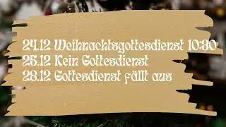 Ansagen 21.12.25