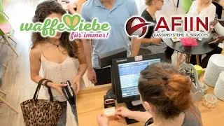 Afiin Kassensysteme - Waffelliebe Iserlohn mit dem Duratec Kassensystem