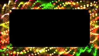 Awesome Lighting Wedding Frame Black Screen Footage