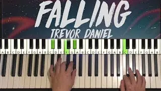Trevor Daniel - Falling (Piano Tutorial Lesson)