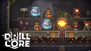 The Amazing Mining Roguelike DRILL CORE just RELEASED | Strategy Lets Play Gameplay