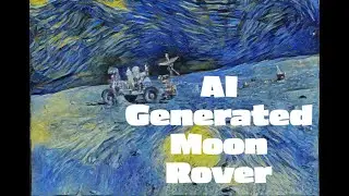 AI Generated Moon Rover with Van Gogh Style Transfer #ai #generativeai