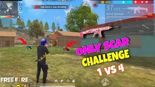 Only Scar Challenge Solo vs Squad in Mobile Gameplay After Update - Garena Free Fire