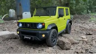1/12 Scale Suzuki Jimny !!  Off road rc car #rc #rc car trail #rccrawler #rcoffroad #jimny #fmsjimny