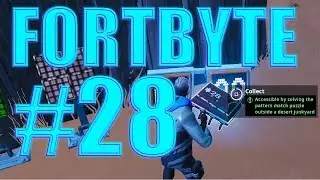 Fortnite Fortbyte 28 Location Accessible by solving Pattern Match Puzzle outside Desert Junkyard