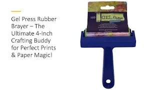 Gel Press Rubber Brayer &ndash; The Ultimate 4-Inch Crafting Buddy for Perfect Prints & Paper Magic!