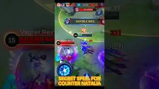 ZHASK ‼️best spell for counter Natalia |build experiment #shorts #zhaskbestbuild #mlbbcreator