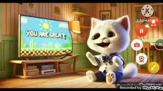 School laugh f  plaing  game over  bad mom  and sad cat bad momI broke my gaming TV and was no more 