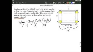 Maximize Volume | Folding Box (open top)