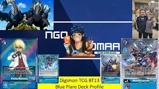 Digimon TCG | NGO DM AA Borrows AzurePKK's (Alan Busbee's) Blue Flare Deck Profile | Set 13 Format