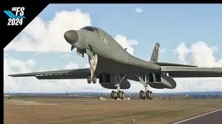 MSFS2024 Ultra | Rockwell B-1 Lancer | Flight Sim 24 | ChasePlane | Mildenhall AB to RAF Scampton