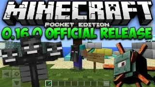 OFFICIAL MCPE 0.16.0 UPDATE! - 0.16.0 Feature Showcase - Minecraft Pocket Edition