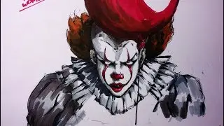 Drawing Pennywise - It 2017