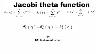 lec 3 Jacobi theta function: Jacobi identity for Jacobi theta function