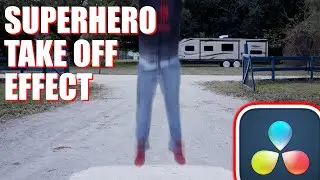 Simple Superhero Take Off Effect in Davinci Resolve (Tutorial)