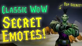 Secret Hidden Emotes in Classic WoW