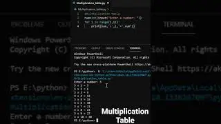 Multiplication table 