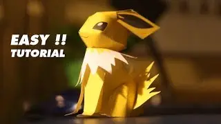 #135 Jolteon (Thunder) Papercraft Tutorial (Pokemon Papercraft)