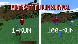 Minecraft 100 kun survivalda o`ynimiza (feat @MEZOSuz)
