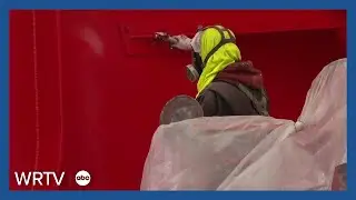 IU restoring Alexander Calder sculpture in front of Musical Arts Center