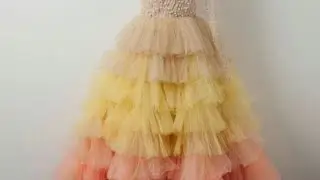 tuffle gown dresses|modest gowns|#party wear#modest fashion#trending#youtubeshorts#ruffle dresses