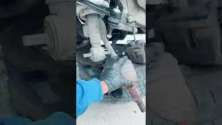 Changing upper and lower control arms on Chevy Silverado 1500 #v8 #silverado #mechanic #shorts