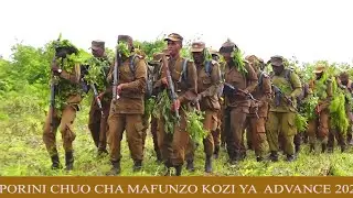 #MAAFISA WANAFUNZI  WA CHUO CHA MAFUNZO WAHITIMU MAZOEZI YA KIVITA PORINI KAMBI YA KIASHANGE.