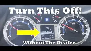 Turn that pesky Eco bar off on your 5th Gen Toyota 4Runner and more - Without the Dealer!