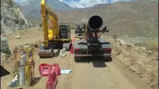 Johnson Araya en el iveco porta tubos