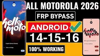 All Moto/Motorola 2026 [Android 14/15] Google FRP Lock Bypass | no need google Play Service