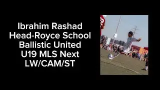 Ibrahim Rashad BUSC U19 MLS Next: Fest 25