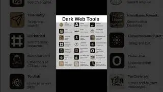 Secret Dark Web Tools