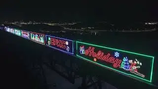 Holiday train high level Bridge #train #drone #christmas #mini5pro #dji