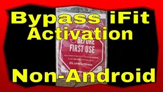 Bypass iFit Activation On A New ICON Non-Android Treadmill / Elliptical / Bike